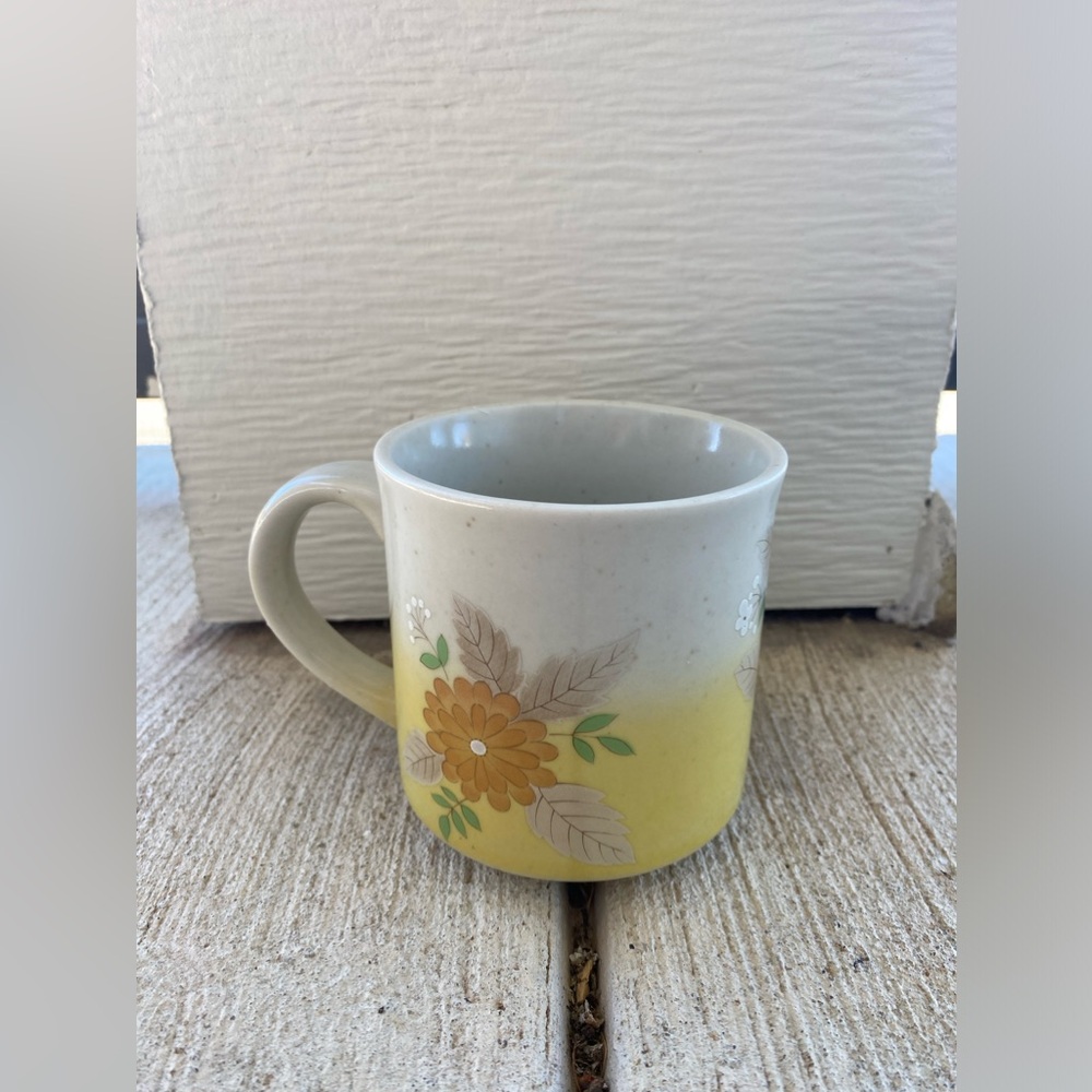 Vintage Otagiri Flower Butterfly Mug Cup